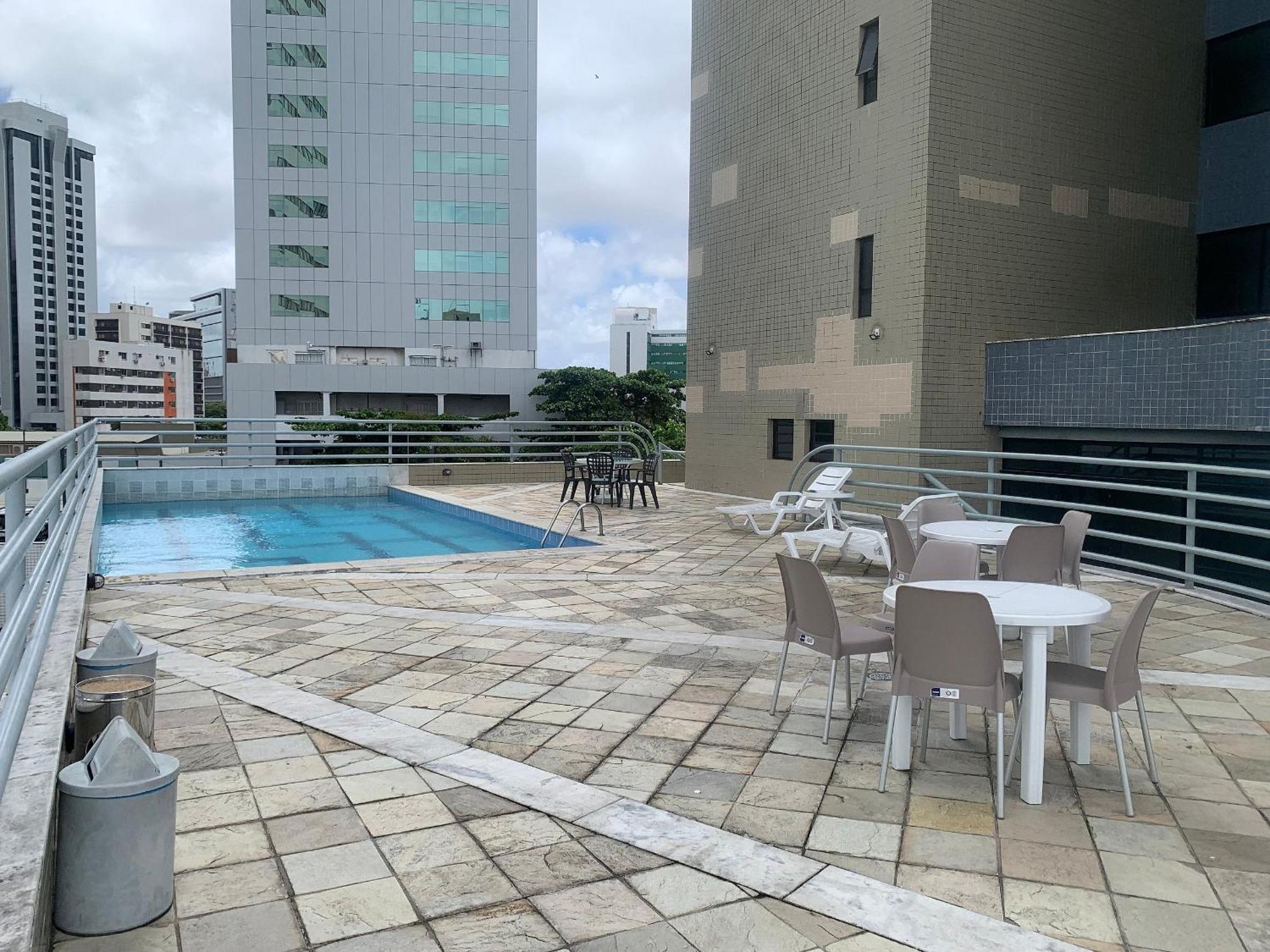 Flat No Condominio Metropolis - Ilha Do Leite Recife Exterior foto
